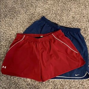 2 pairs of athletic shorts